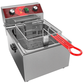 Electric Single Tank Deep Fryer 6 Liter With Timer Analogue