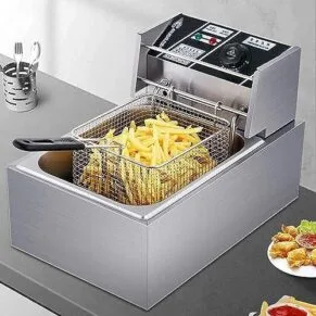 Electric Single Tank Deep Fryer 6 Liter