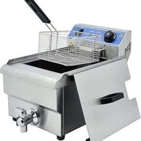 Electric Single Tank Deep Fryer 12 Liter With Oil Filter