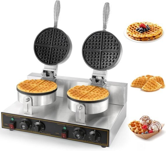 Belgiam Waffle Maker Machine Double Head