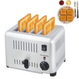 Commercial Electric 4 Slice Pop Up Bread Toaster