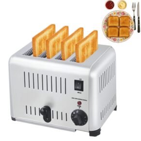 Commercial Electric 4 Slice Pop Up Bread Toaster
