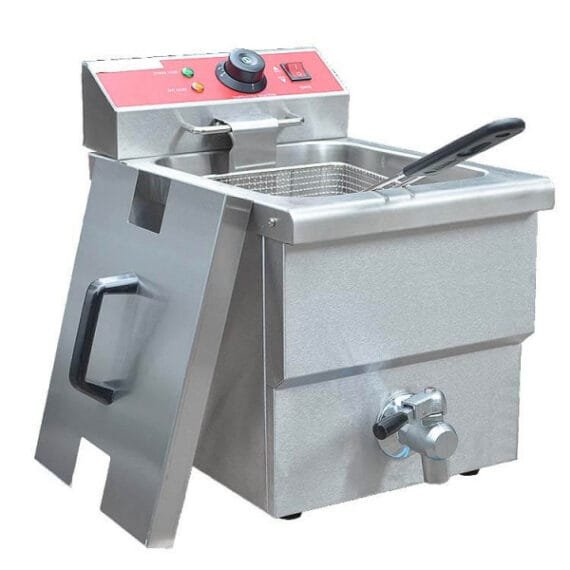 Electric Single Tank Deep Fryer 12 Liter With Oil Filter Tap - Image 2