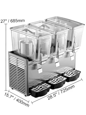 Electric Juice Dispenser 3 Tank 18x3 54 Liter - Image 2