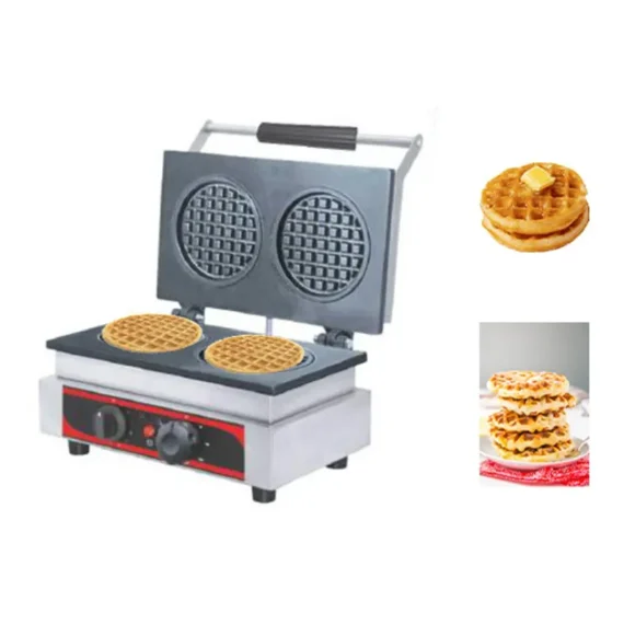 Akasa Waffle Machine 4 Inch Circular 2 Nos