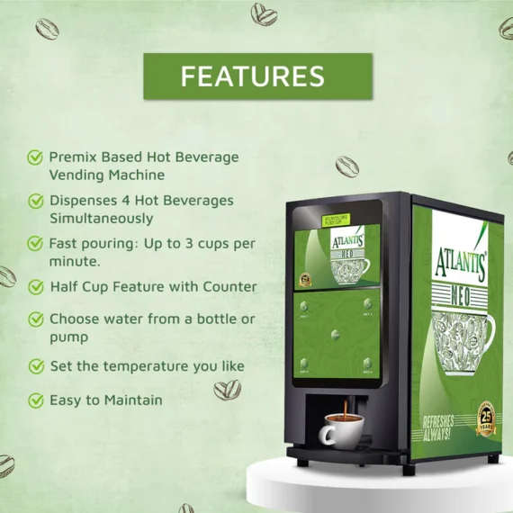 4 Options Tea and Coffee Vending Machines