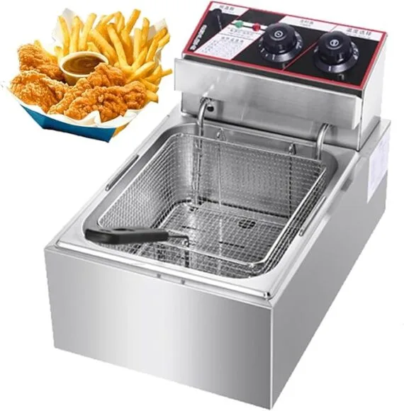 Electric Single Tank Deep Fryer 8 Liter With Timer Premium - Image 2