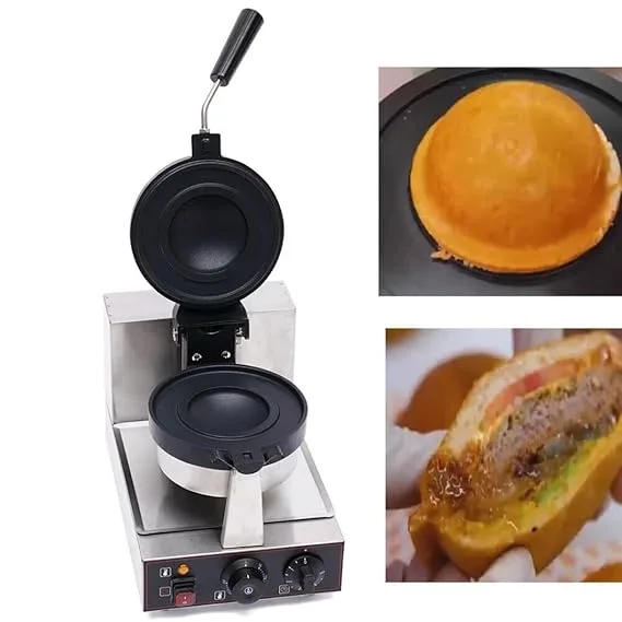 Electric UFO Burger Hamburger Waffle Maker - Image 4