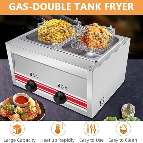 Gas Deep Fryer Double Tank 16 Liter - Image 6