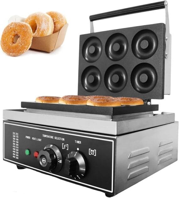 Electric Donut Waffle Maker 6 In 1 - Image 2