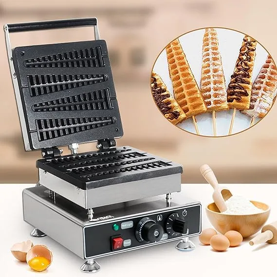 Stick Waffle Machine 8 Inch Long 4 Sticks