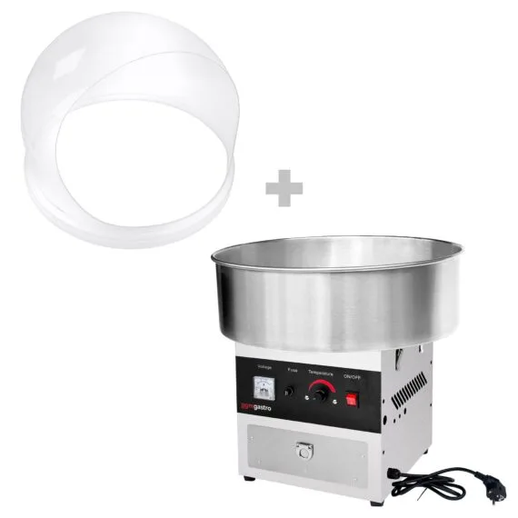 Electric Cotton Candy Machine SS With Spit Guard ( Dome Cover ) - Image 2