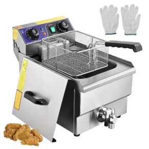 Electric Single Tank Deep Fryer 10 Liter With Oil Filter