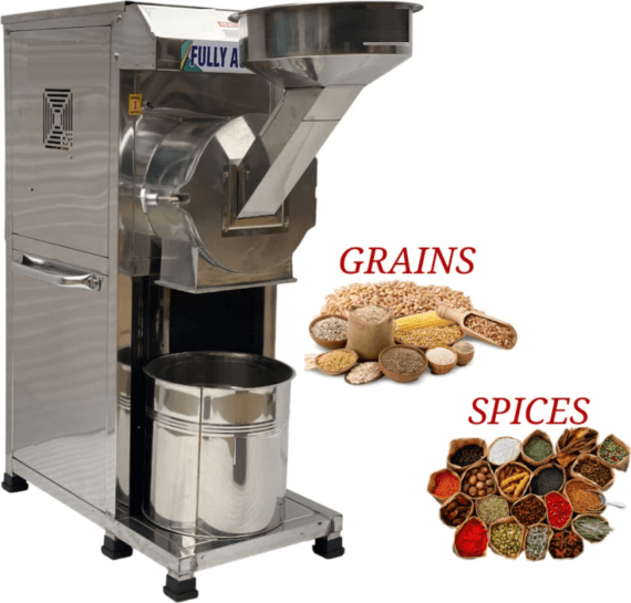 2 In 1 SS Pulverizer 3 Hp For Grinding Masala & Flours Premium Semi