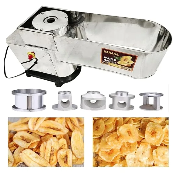 Banana And Potato Wafer Slicer Machine Single Speed