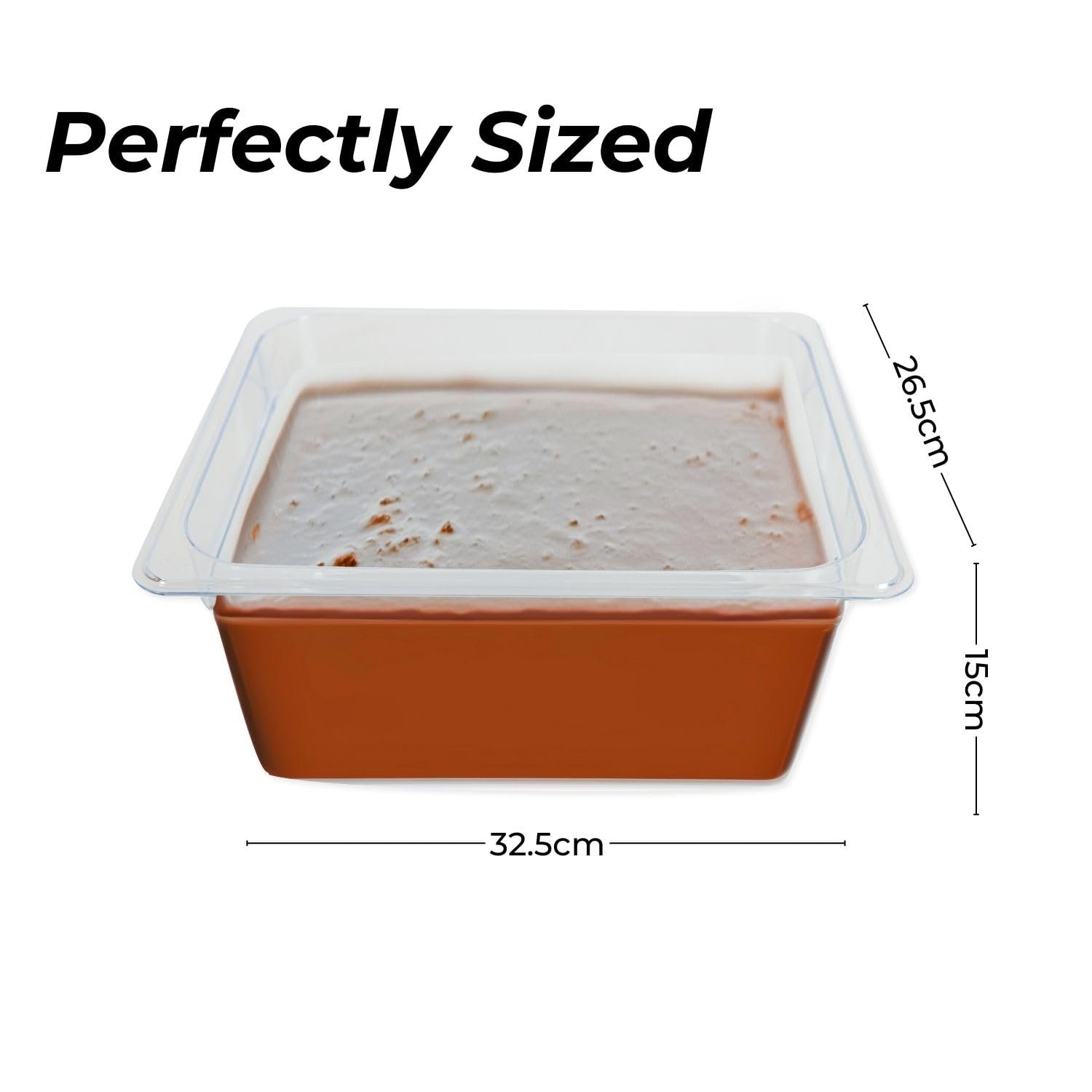 PC GN Pan 1/2 150mm – 15 Cm, NSF Grade Gastronorm Pan Polycarbonate, 8.2 Ltr Without Lid 5 PC GN Pan 1/2 150mm – 15 Cm, NSF Grade Gastronorm Pan Polycarbonate, 8.2 Ltr Without Lid - Image 5
