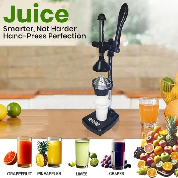 Manual Fruit Juicer Hand Press Citrus Cold Press Juice Machine