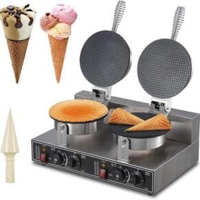 Cone Waffle Maker Machine 7 Inch Double Head