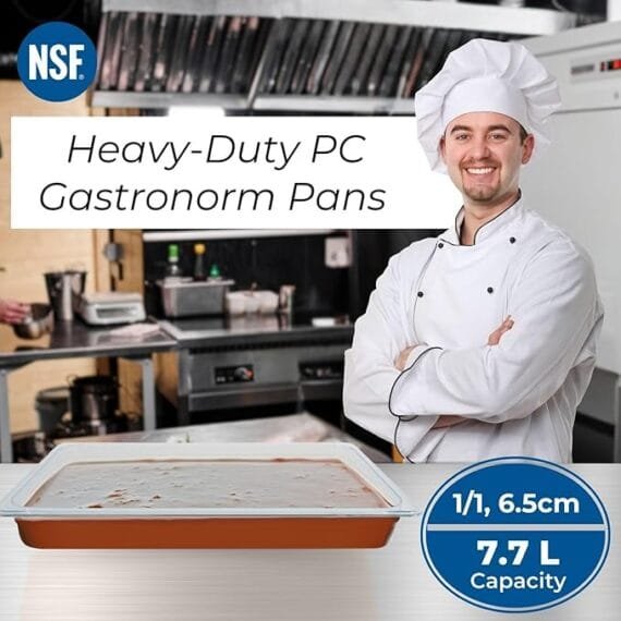 PC GN Pan 1/1 100mm - 10 Cm (Polycarbonate) NSF Grade - Image 3