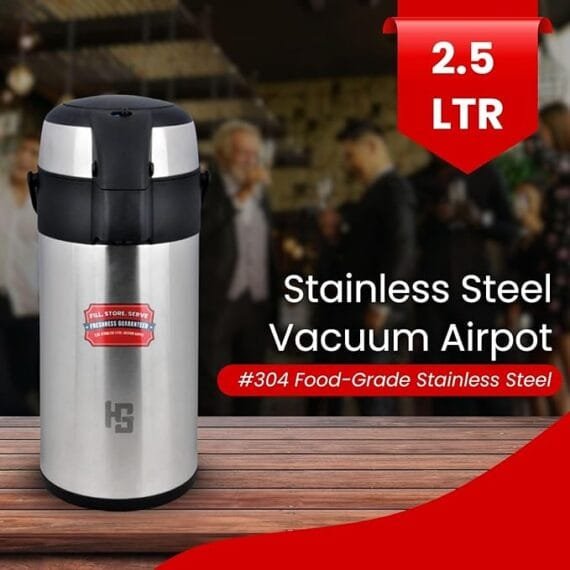 Stainless Steel Vacuum Airpot Dispenser 2.5 Ltr With Pump - Image 2