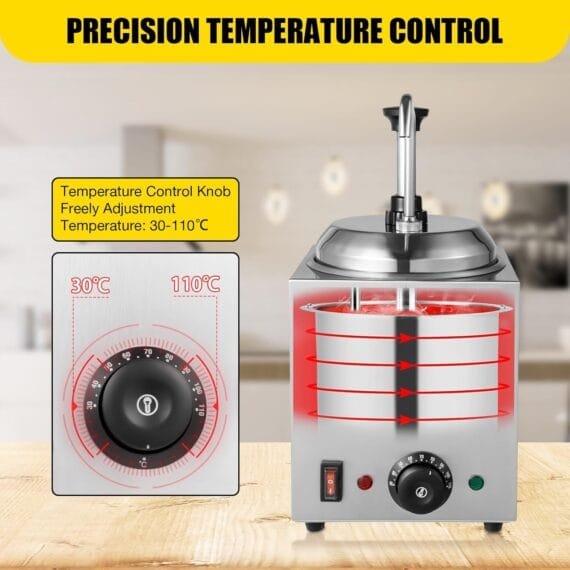 Electric Nachos Cheese And Sauce Warmer Dispenser