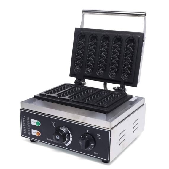 Hot Dog Corn Stick Waffle Maker Machine 5 Pcs Premium