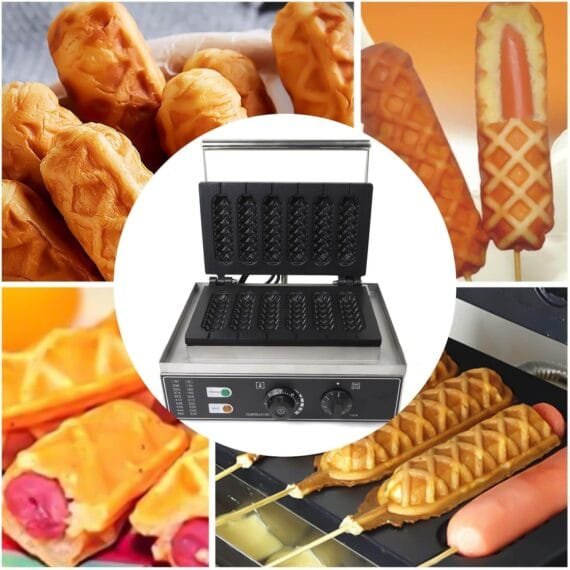 Hot Dog Corn Stick Waffle Maker Machine 5 Pcs Premium - Image 3