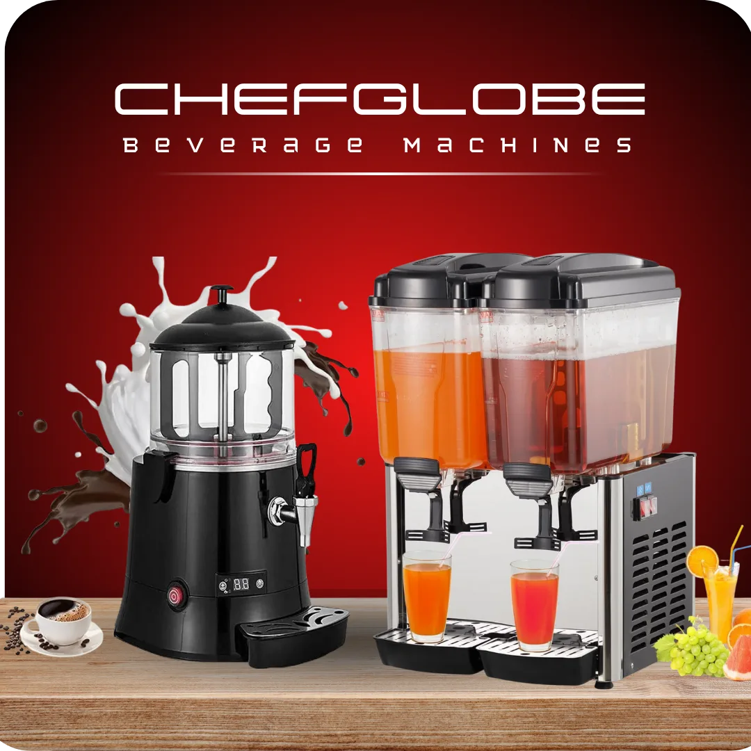 Chefglobe beverage Machines, Juice Dispesner, Slush Dispesner