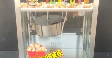 Commercial Popcorn Machine 250 Gms Electric Stainless Steel