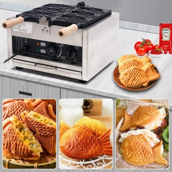Electric Mini Taiyaki Fish Waffle Maker Machine Premium - Image 7