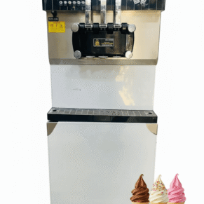 Softy Ice Cream Machine 2+1 Flavor Standing Double Compressor Permium