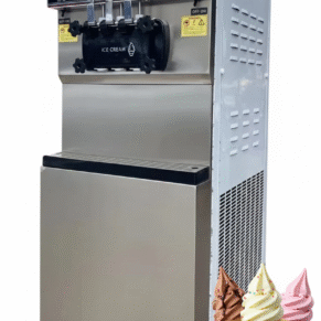Softy Ice Cream Machine 2+1 Flavor Standing Single Compressor Permium
