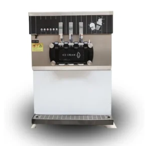 Softy Ice Cream Machine 2+1 Flavor Tabletop Double Compressor Permium