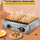 Electric Takoyaki Fish Ball / Kuzhi Paniyaram Maker 56 Pcs