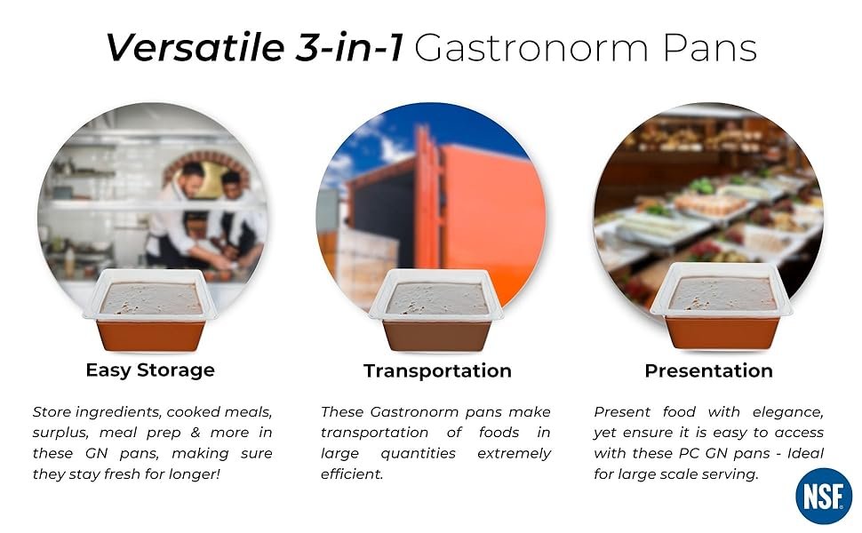 PC GN Pan 1/2 150mm – 15 Cm, NSF Grade Gastronorm Pan Polycarbonate, 8.2 Ltr Without Lid 9 1733fc6f 0d5a 4b69 a3b4 66b6f47ab481. CR0019401200 PT0 SX970 V1