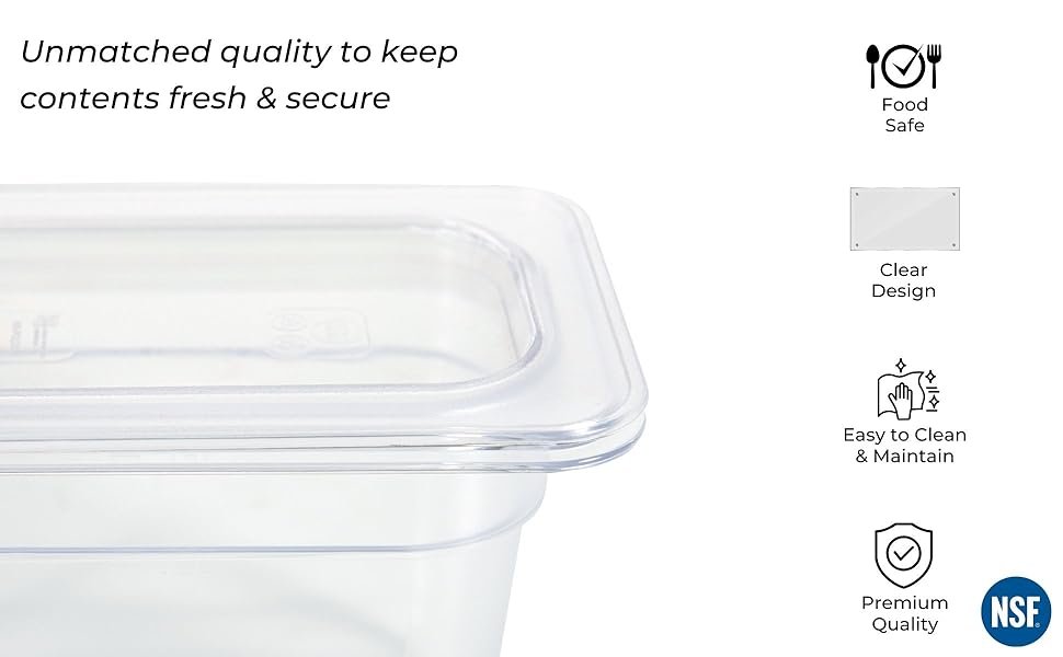 PC GN Pan 1/9 100mm - 10 Cm, NSF Grade Gastronorm Pan Polycarbonate, 840 ML Without Lid 8 20d9bfe6 12bc 42c5 b997 db1f916644bb. CR0019401200 PT0 SX970 V1
