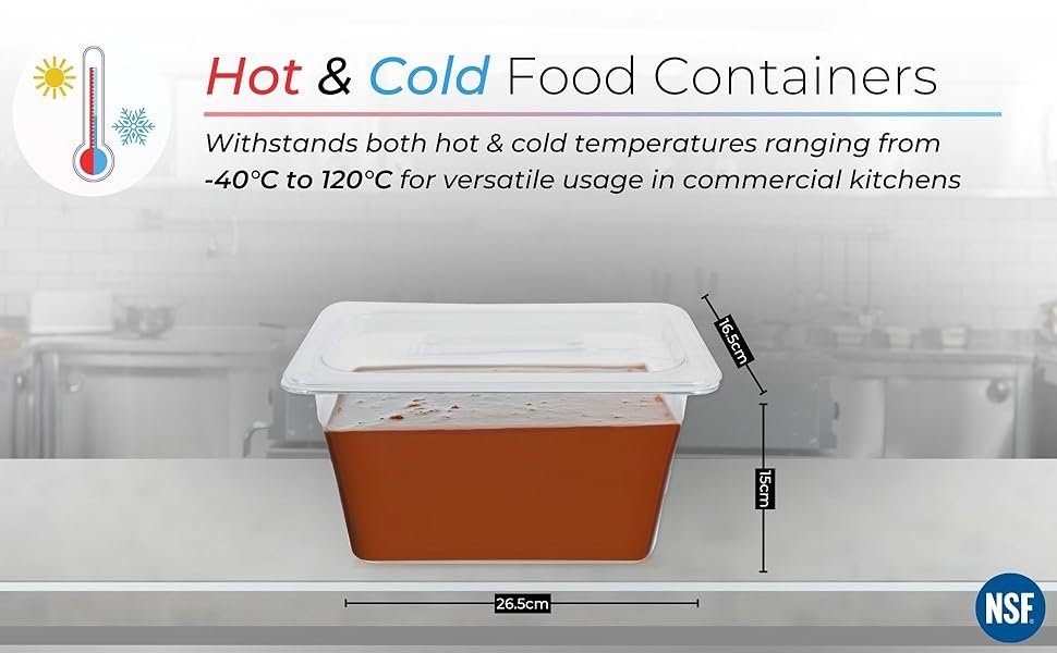 PC GN Pan 1/4 150mm - 15 Cm, NSF Grade Gastronorm Pan Polycarbonate, 3.3 Ltr Without Lid 8 29b6a2f4 1e01 4b99 b48a 89382ebfb87d. CR0019401200 PT0 SX970 V1