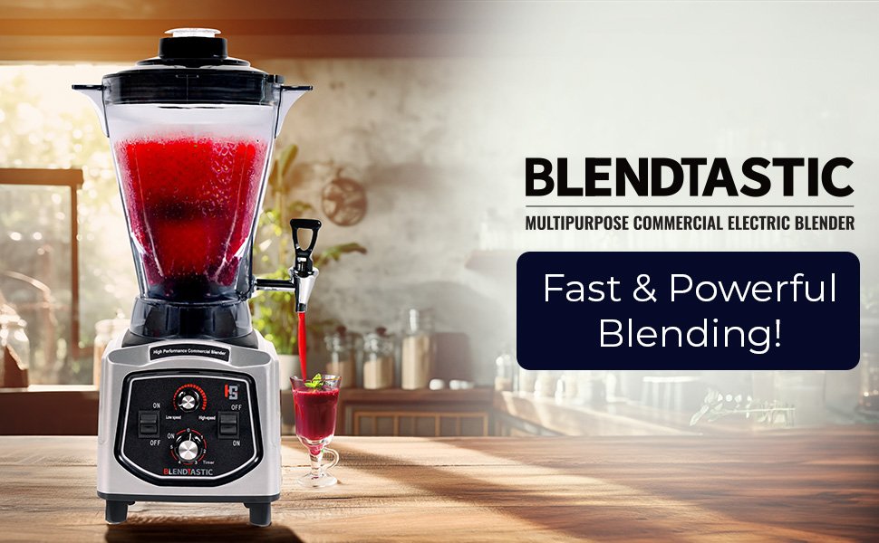 Blendtastic Heavy Duty Commercial Blender 6.8 Ltr With Faucet (Tap) And Timmer 7 3870e8c5 c771 4ff8 8df4 0004e4357a5e. CR00970600 PT0 SX970 V1