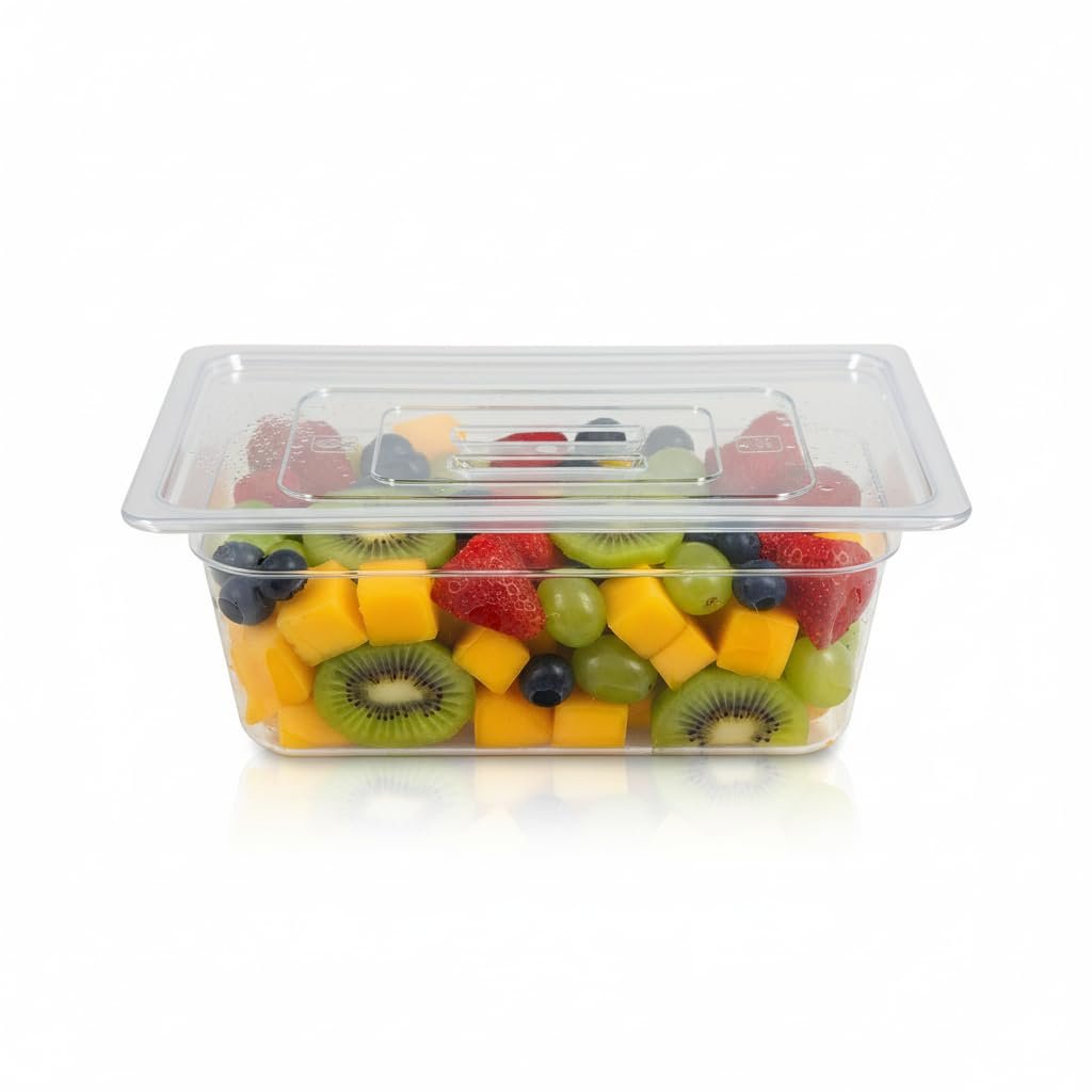 PC GN Pan 1/3 150mm - 15 Cm, NSF Grade Gastronorm Pan Polycarbonate, 5 Ltr Without Lid 1 PC GN Pan 1/3 150mm - 15 Cm, NSF Grade Gastronorm Pan Polycarbonate, 5 Ltr Without Lid