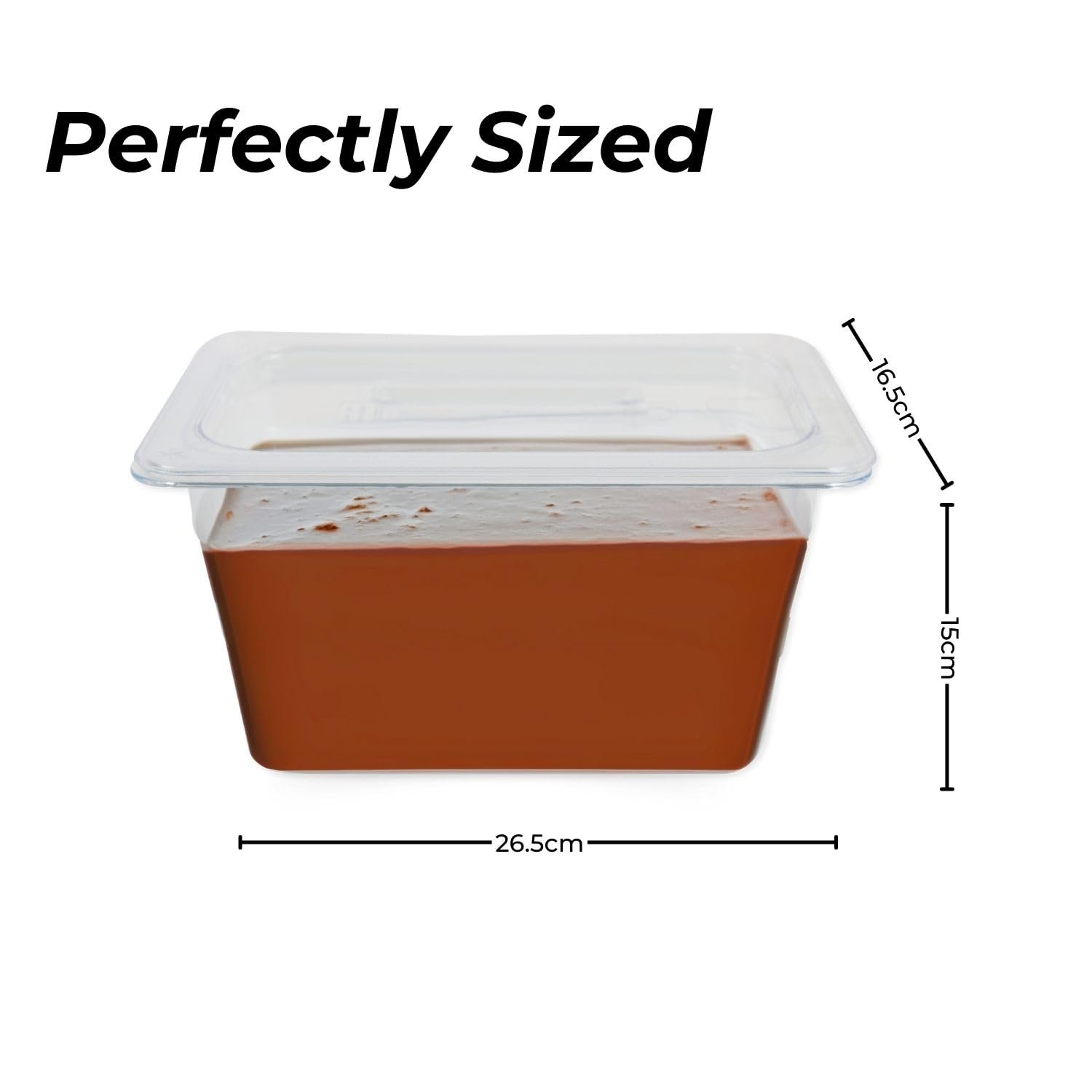 PC GN Pan 1/4 150mm - 15 Cm, NSF Grade Gastronorm Pan Polycarbonate, 3.3 Ltr Without Lid 6 PC GN Pan 1/4 150mm - 15 Cm, NSF Grade Gastronorm Pan Polycarbonate, 3.3 Ltr Without Lid - Image 6