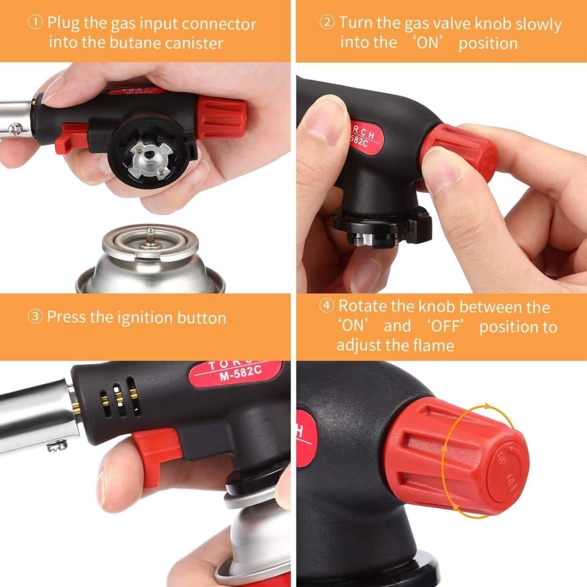 Blow Torch Flame Gun, Auto Ignition Flamethrower ( Gas To Purchase Seperatly ) 7 611gHdYliNL. SL1200