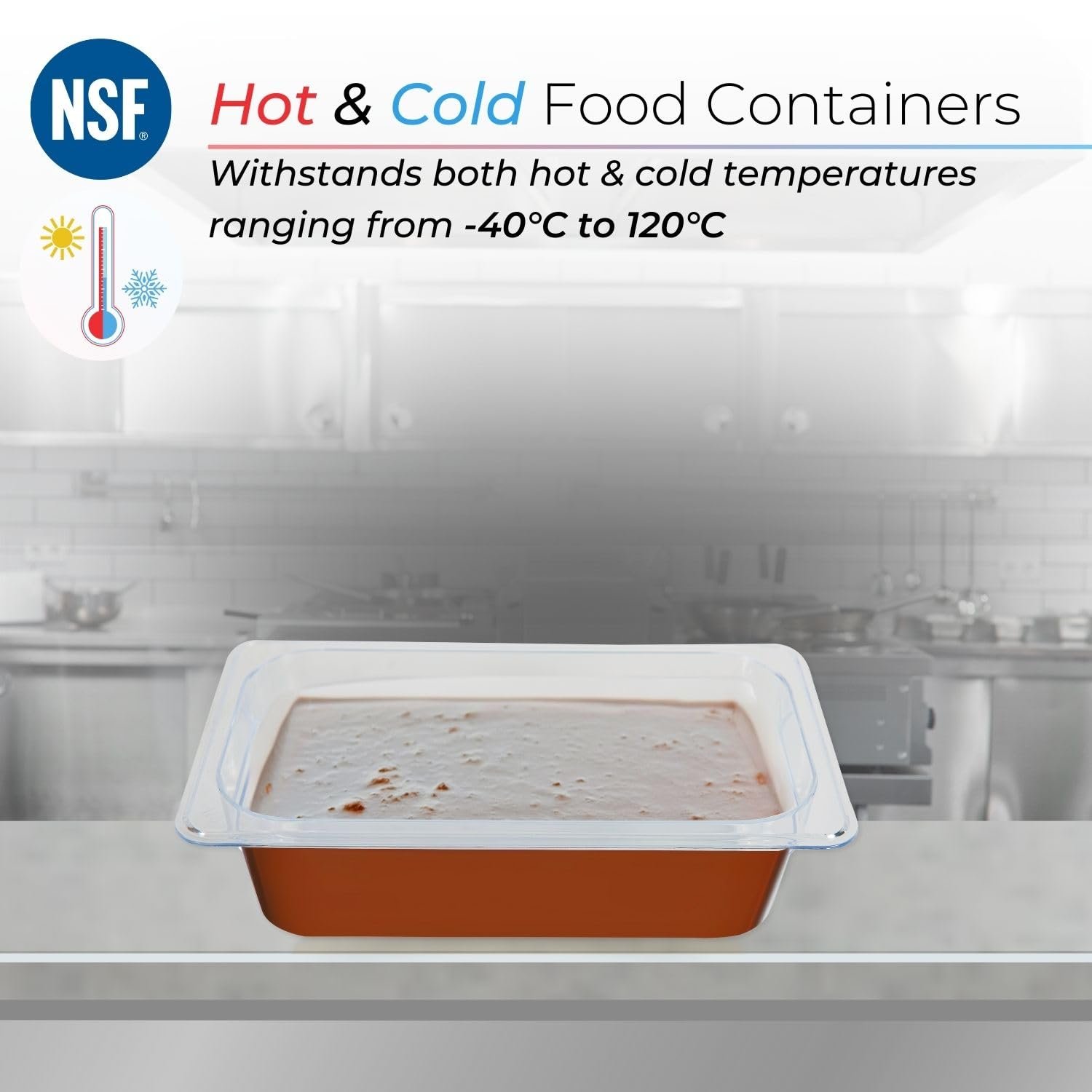 PC GN Pan 1/3 100mm - 10 Cm, NSF Grade Gastronorm Pan Polycarbonate, 3.1 Ltr Without Lid 3 PC GN Pan 1/3 100mm - 10 Cm, NSF Grade Gastronorm Pan Polycarbonate, 3.1 Ltr Without Lid - Image 3