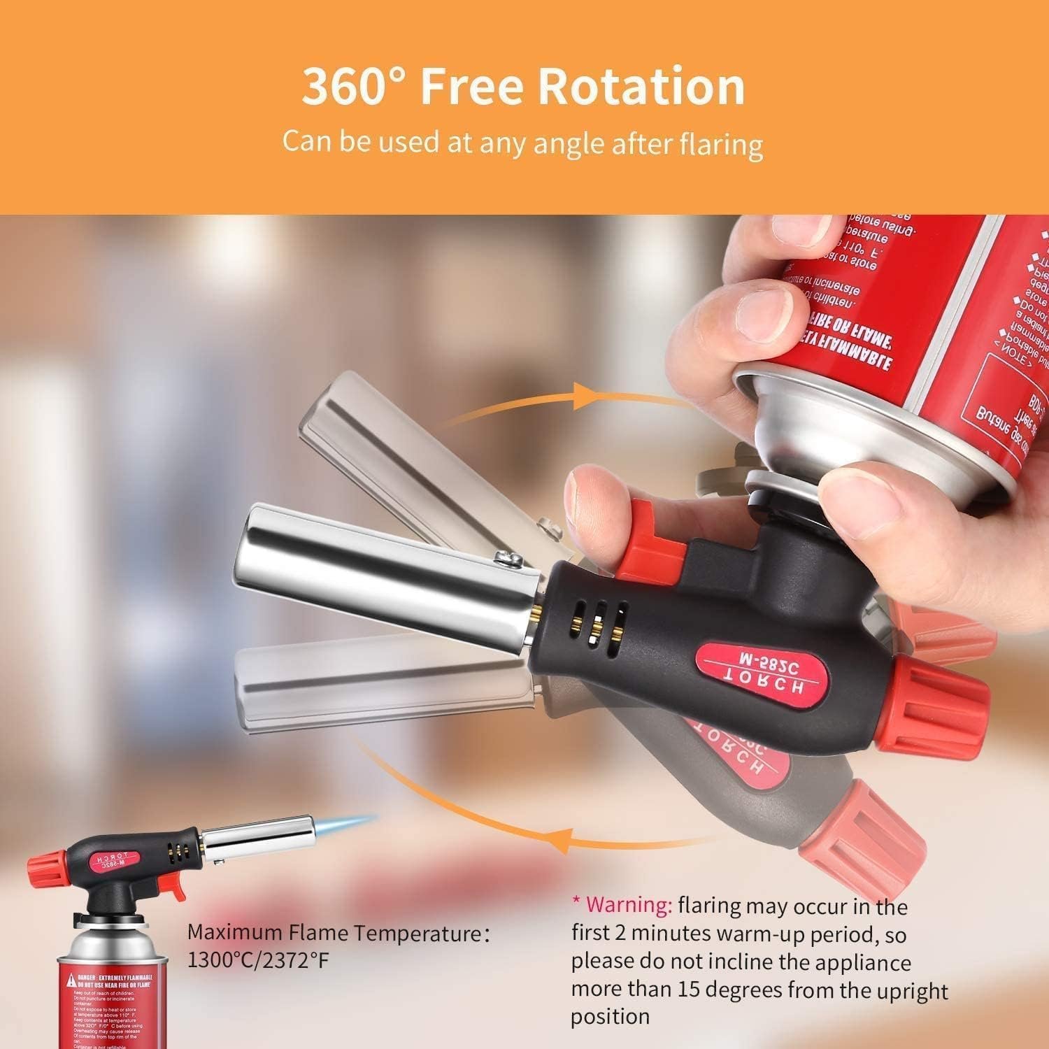 Blow Torch Flame Gun, Auto Ignition Flamethrower ( Gas To Purchase Seperatly ) 9