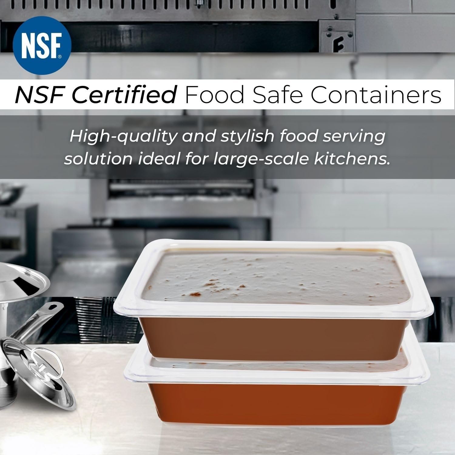 PC GN Pan 1/4 65mm - 6.5 Cm, NSF Grade Gastronorm Pan Polycarbonate, 1.5 Ltr Without Lid 3 PC GN Pan 1/4 65mm - 6.5 Cm, NSF Grade Gastronorm Pan Polycarbonate, 1.5 Ltr Without Lid - Image 3