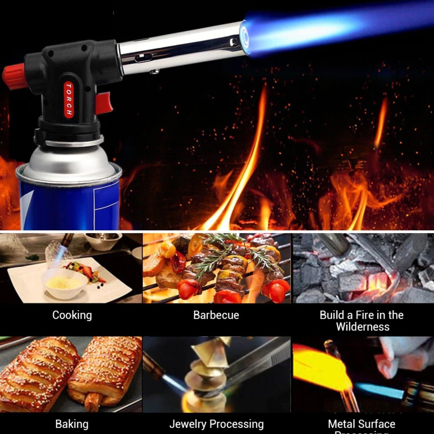 Blow Torch Flame Gun, Auto Ignition Flamethrower ( Gas To Purchase Seperatly ) 2 Blow Torch Flame Gun, Auto Ignition Flamethrower ( Gas To Purchase Seperatly ) - Image 2