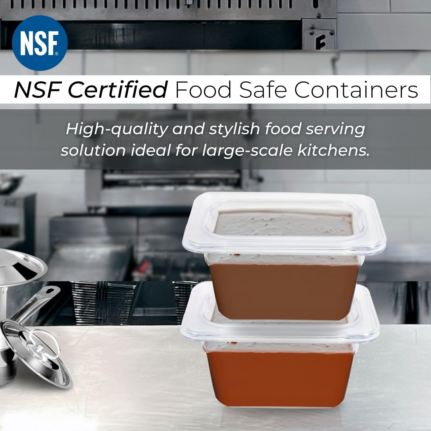 PC GN Pan 1/9 100mm - 10 Cm, NSF Grade Gastronorm Pan Polycarbonate, 840 ML Without Lid 4 PC GN Pan 1/9 100mm - 10 Cm, NSF Grade Gastronorm Pan Polycarbonate, 840 ML Without Lid - Image 4