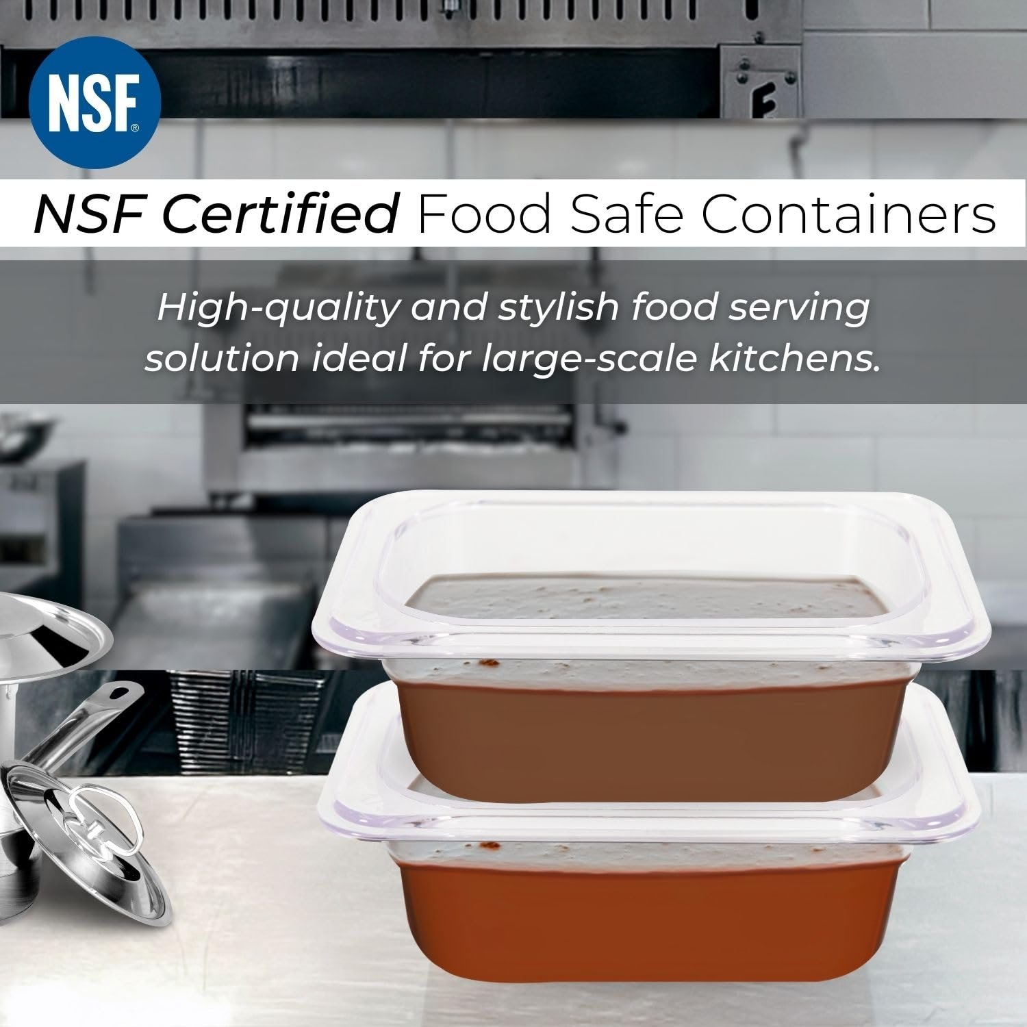 PC GN Pan 1/9 65mm - 6.5 Cm, NSF Grade Gastronorm Pan Polycarbonate, 500 ML Without Lid 3 PC GN Pan 1/9 65mm - 6.5 Cm, NSF Grade Gastronorm Pan Polycarbonate, 500 ML Without Lid - Image 3