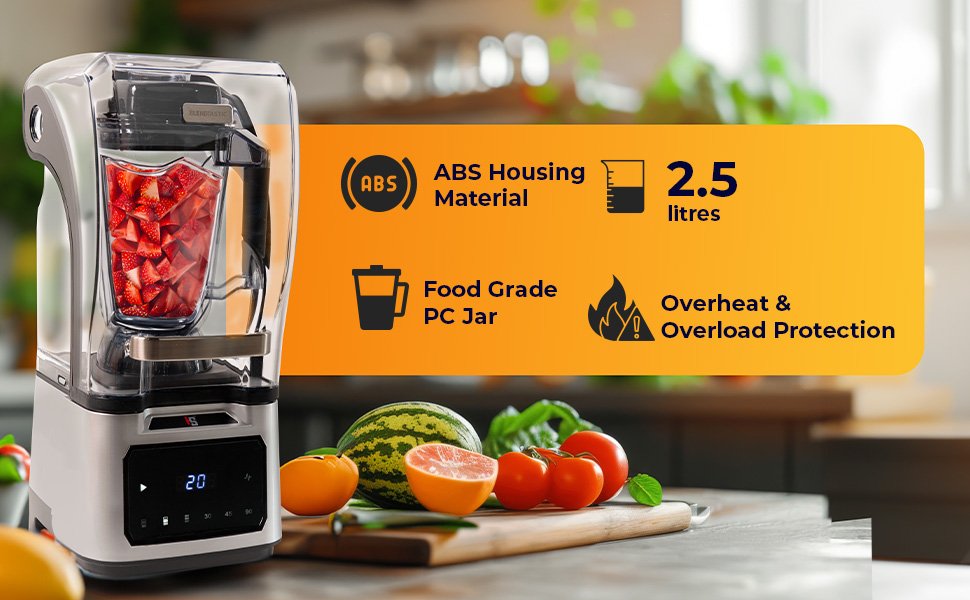 Blendtastic Heavy Duty Commercial Blender 2.5 Liter With Soundproof Dome And Timing Touch Pad And Speed Wave 9 7f317792 c9e1 4af6 9ff2 5f2dbe1abc7b. CR00970600 PT0 SX970 V1