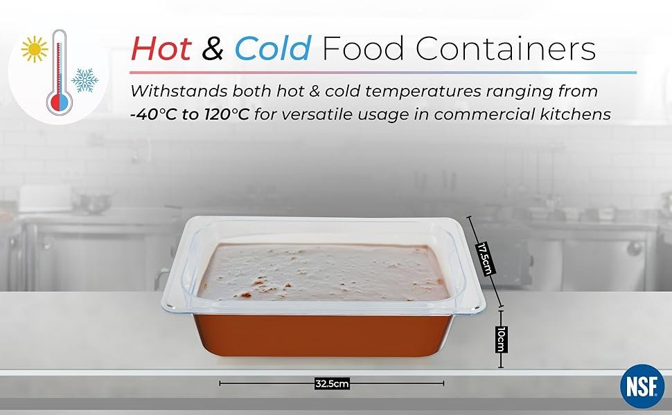 PC GN Pan 1/3 100mm - 10 Cm, NSF Grade Gastronorm Pan Polycarbonate, 3.1 Ltr Without Lid 10 8e7105b7 d974 490a 8810 139f5afa8eaf. CR0019401200 PT0 SX970 V1