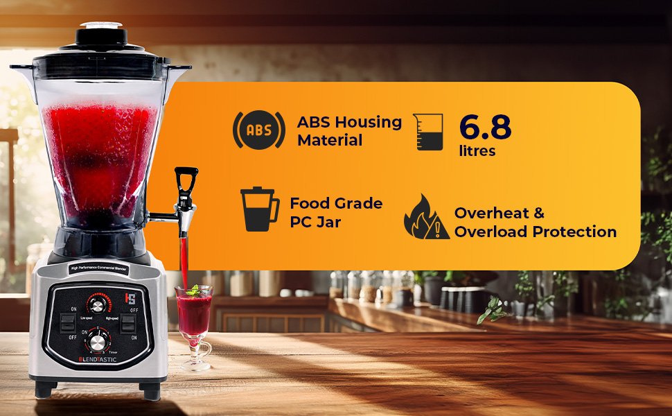 Blendtastic Heavy Duty Commercial Blender 6.8 Ltr With Faucet (Tap) And Timmer 9 9b232d15 7513 4264 96a3 bd55fc95205e. CR00970600 PT0 SX970 V1